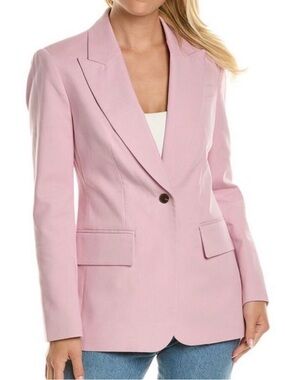 Rebecca Taylor Suiting Blazer In Pale Orchid With Peak Lapel Size 6